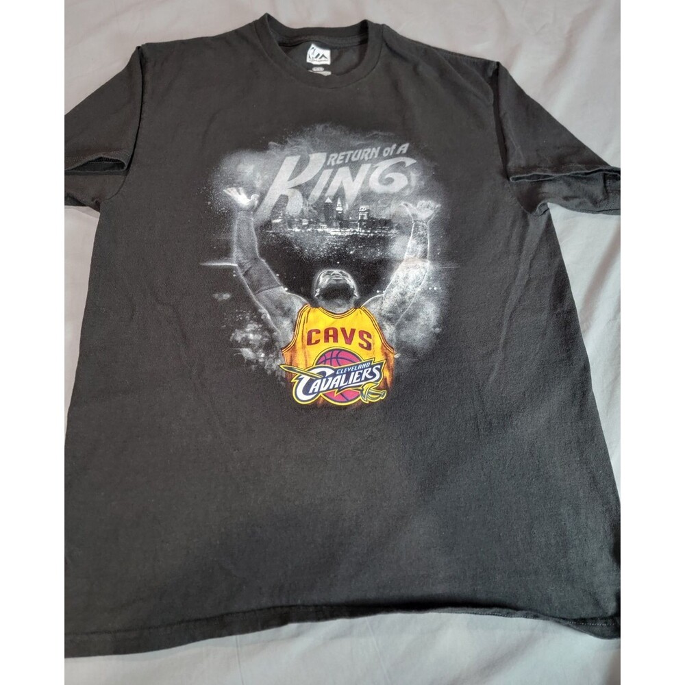 Majestic NBA Cleveland Cavaliers “Return of a King” LeBron James  Black Large